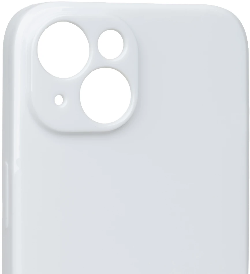 OBAL:ME blizgus telefono dėklas iPhone 15, baltas