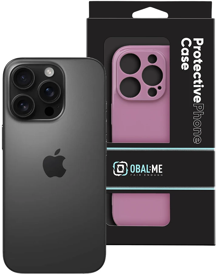 Dėklas OBAL:ME Glossy phone case for iPhone 16 Pro violetinė