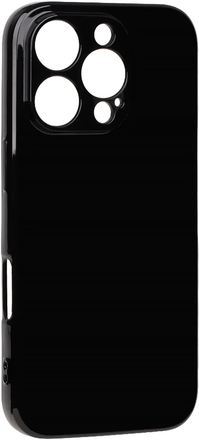 Dėklas OBAL:ME Glossy phone case for iPhone 16 Pro juodas
