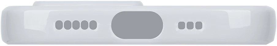 OBAL:ME blizgus telefono dėklas iPhone 15, baltas