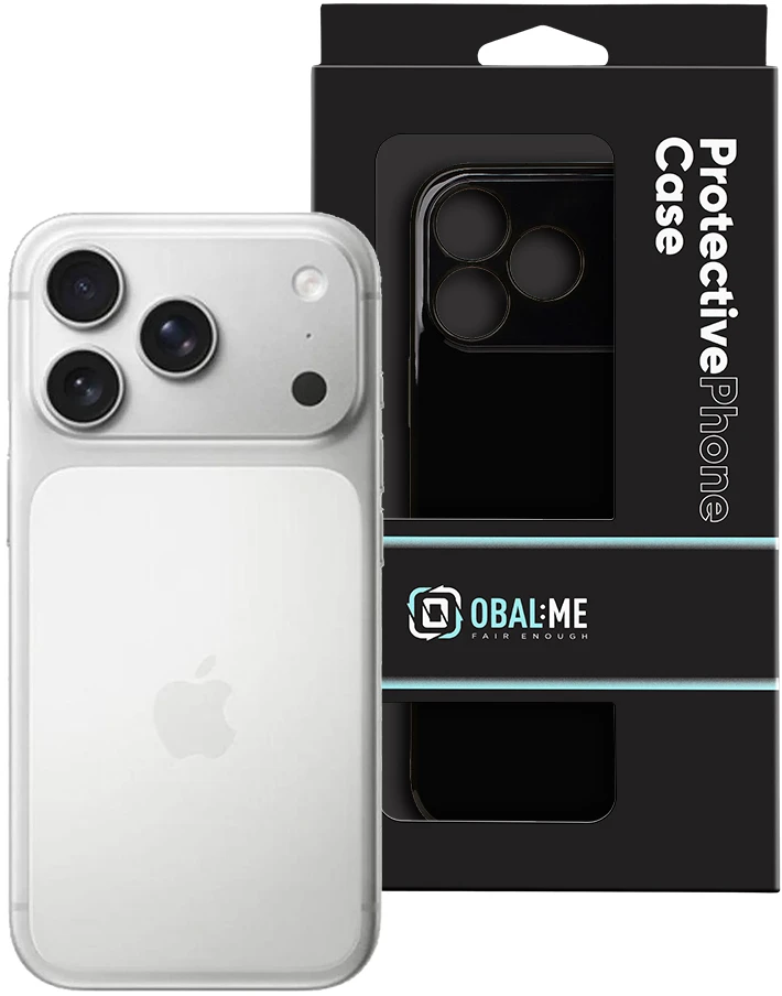 OBAL:ME Blizgus telefonų dėklas iPhone 17 Pro Max, juodas