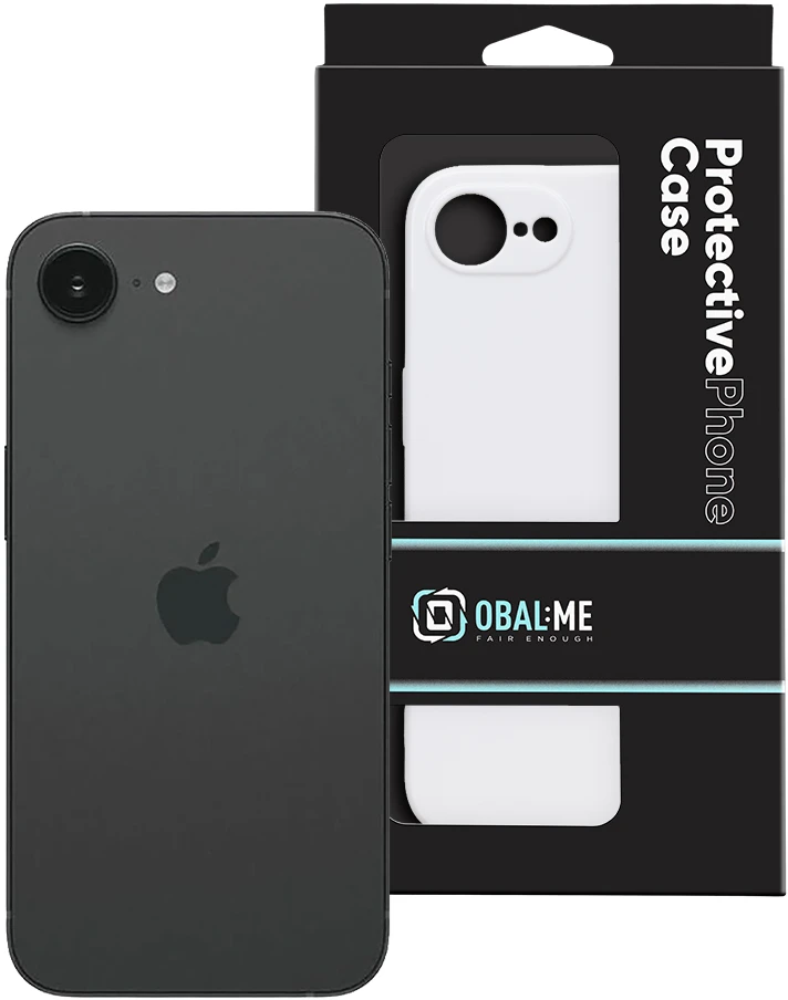 Dėklas OBAL:ME Glossy phone case for iPhone 16e | iPhone 17e baltas