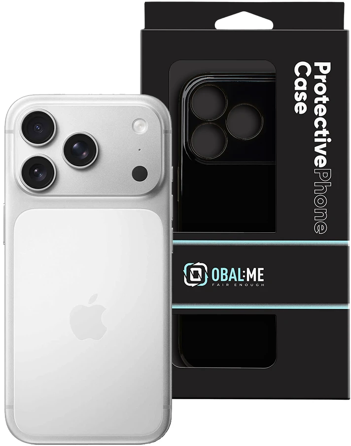 Dėklas OBAL:ME Glossy phone case for iPhone 17 Pro juodas