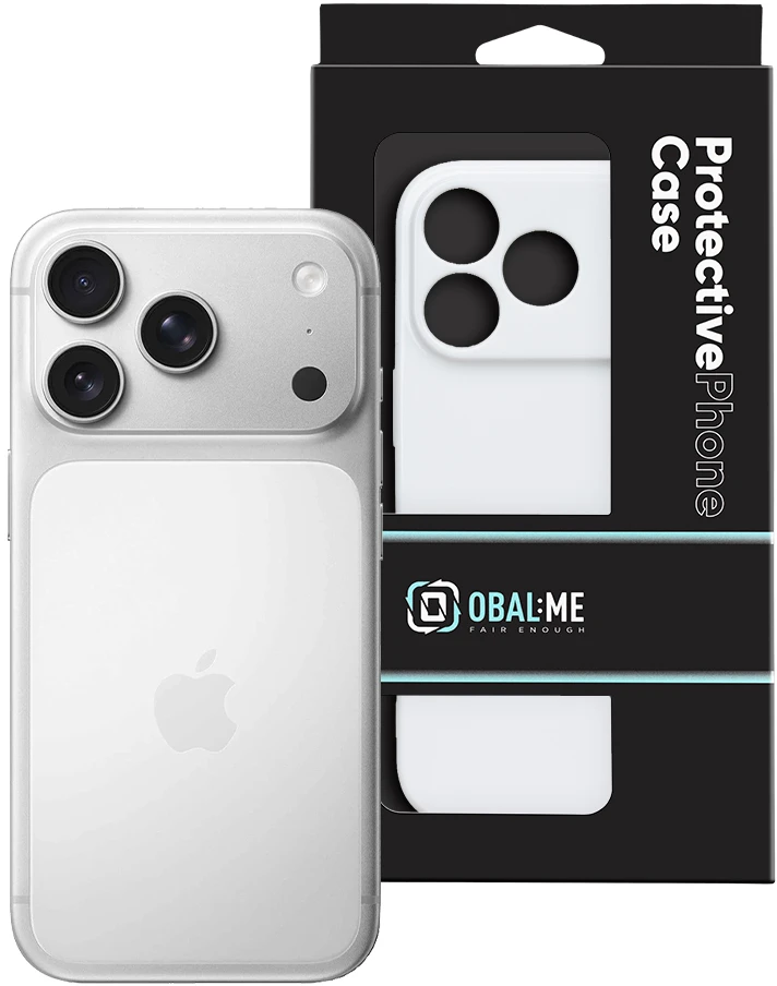 Dėklas OBAL:ME Glossy phone case for iPhone 17 Pro baltas