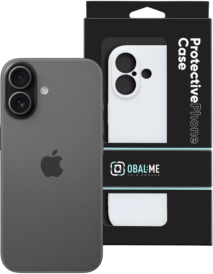 OBAL:ME blizgus telefono dėklas iPhone 17 baltas