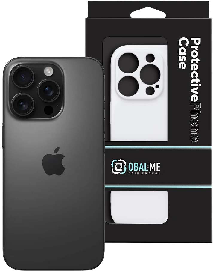 Dėklas OBAL:ME Glossy phone case for iPhone 16 Pro baltas
