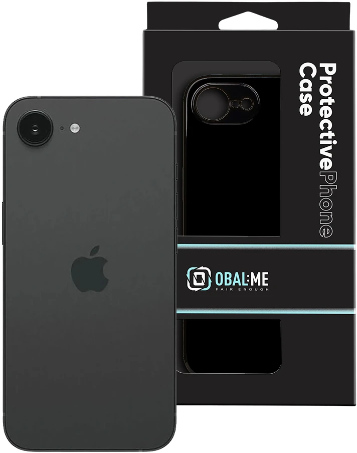Dėklas OBAL:ME Glossy phone case for iPhone 16e | iPhone 17e juodas