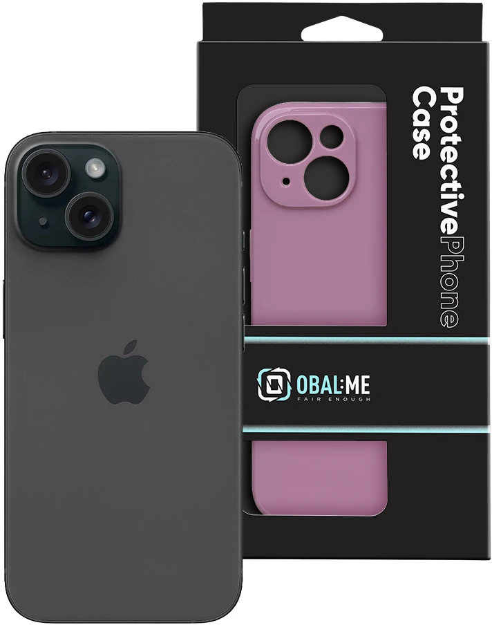 OBAL:ME Blizgus telefonų dėklas iPhone 15 violetinė