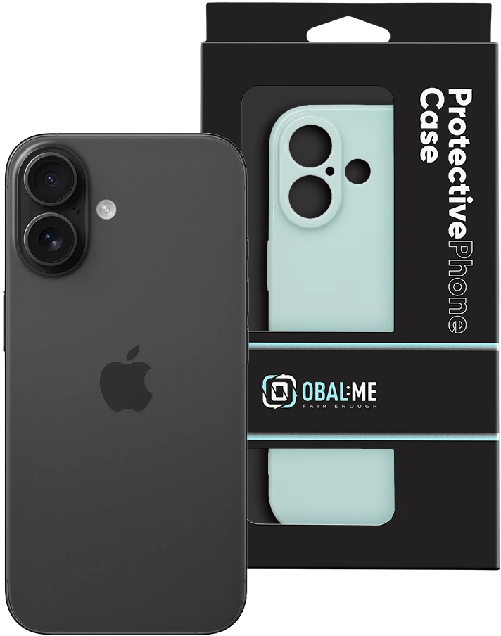 OBAL:ME blizgus telefonų dėklas iPhone 16, žalias