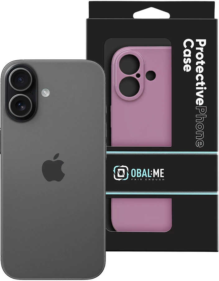OBAL:ME Blizgus telefonų dėklas iPhone 17 violetinė