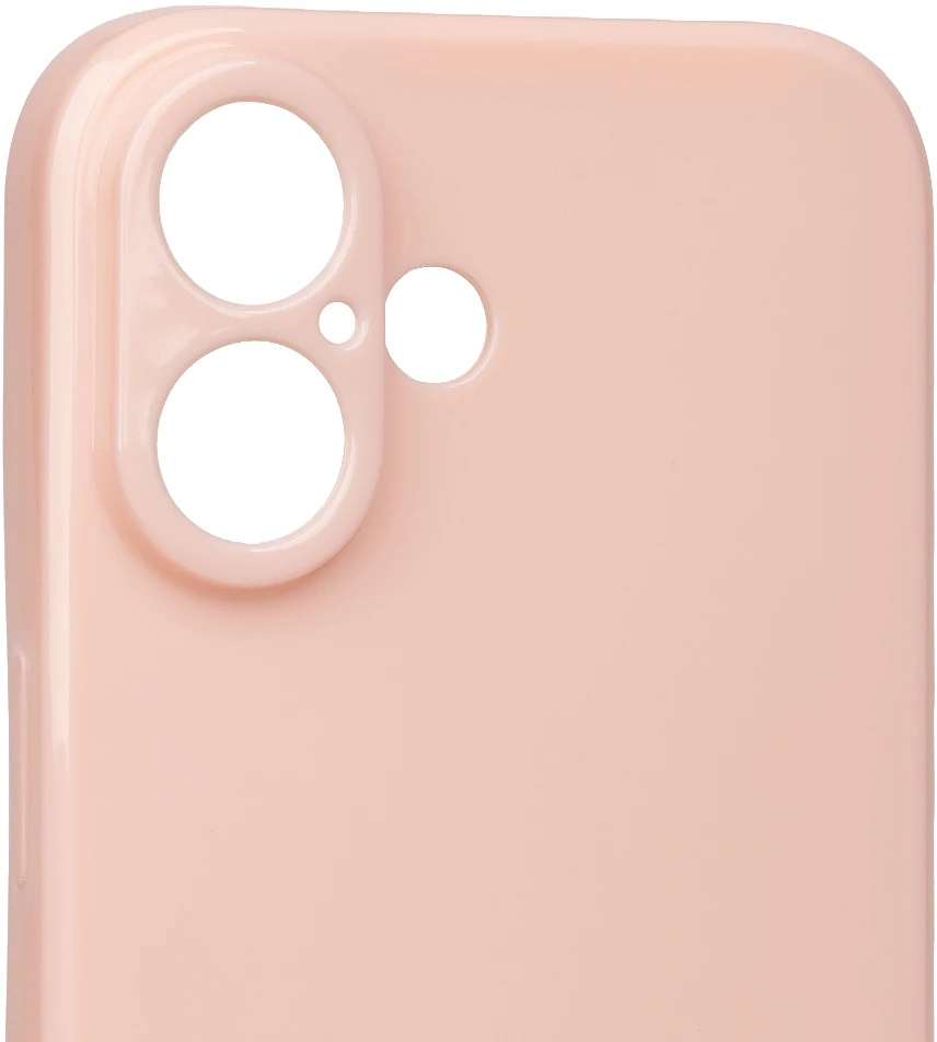 OBAL:ME blizgus telefonų dėklas iPhone 16, rožinis