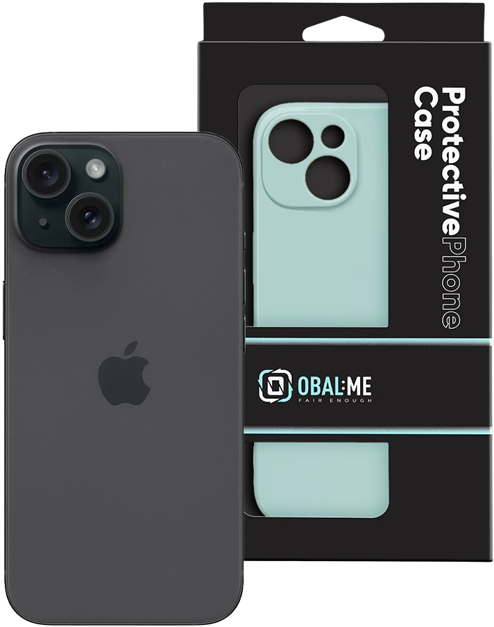 OBAL:ME blizgus telefonų dėklas iPhone 15, žalias