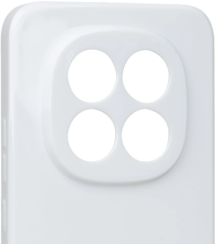 OBAL:ME blizgus dėklas, skirtas Xiaomi Redmi Note 15 Pro+ 5G, baltas