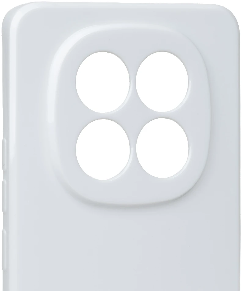 OBAL:ME blizgus dėklas, skirtas Xiaomi Redmi Note 15 4G/5G, baltas