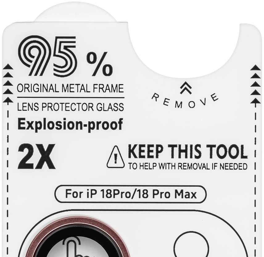 OBAL:ME Lens Protector for Apple iPhone 18 Pro/18 Pro Max Dark Cherry