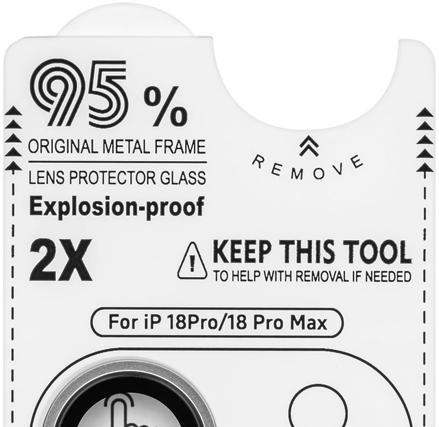 OBAL:ME Lens Protector for Apple iPhone 18 Pro/18 Pro Max Sidabrinis