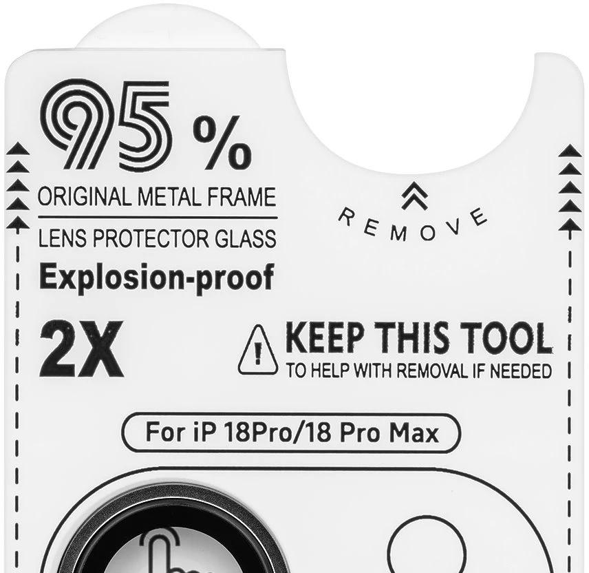 OBAL:ME Lens Protector for Apple iPhone 18 Pro/18 Pro Max Juodas
