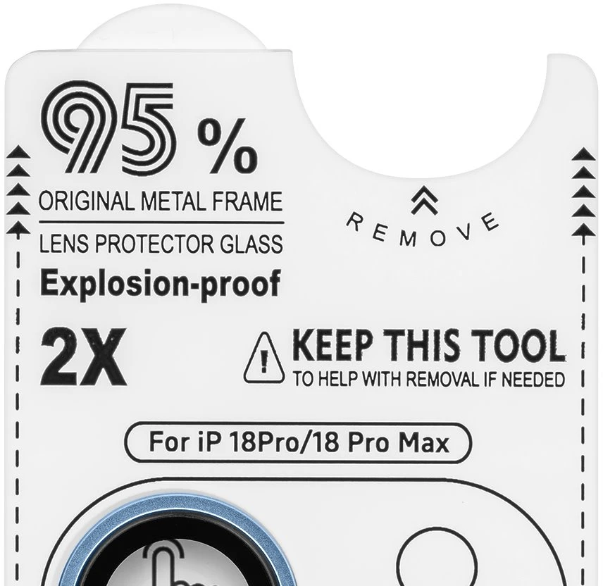 OBAL:ME Lens Protector for Apple iPhone 18 Pro/18 Pro Max Light Mėlyna