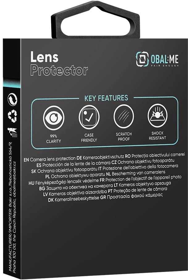 OBAL:ME Lens Protector for Apple iPhone 18 Pro/18 Pro Max Sidabrinis