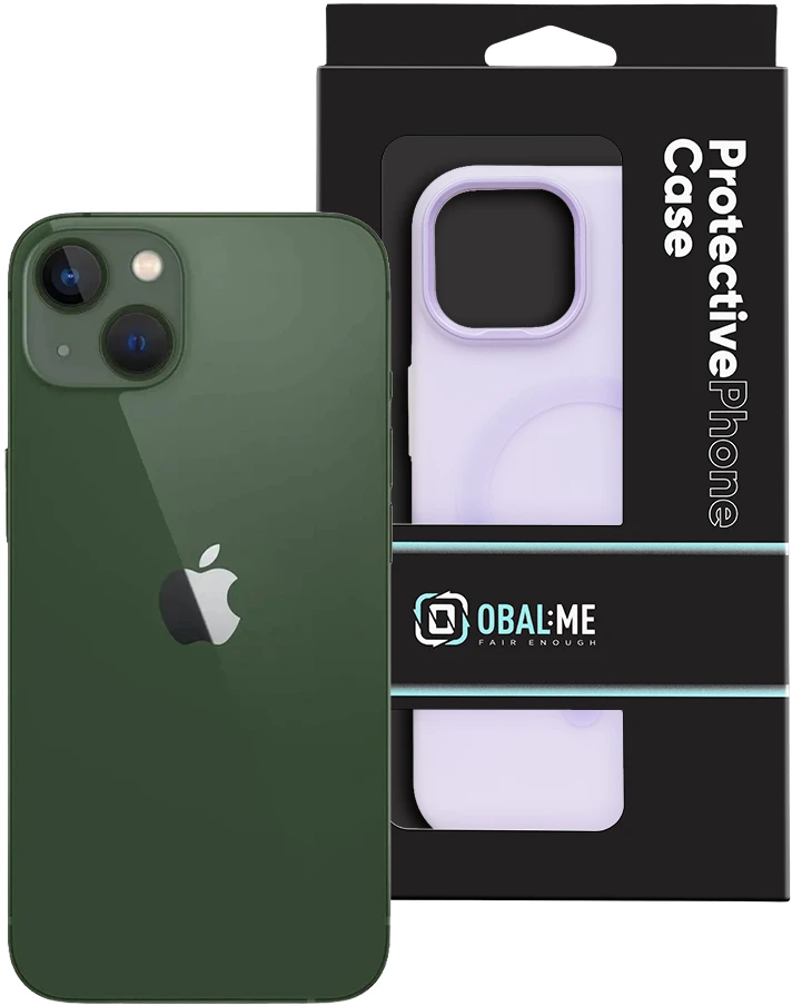 Dėklas OBAL:ME MagNetix DuoTone viršelis Apple iPhone 13, levandų spalvos