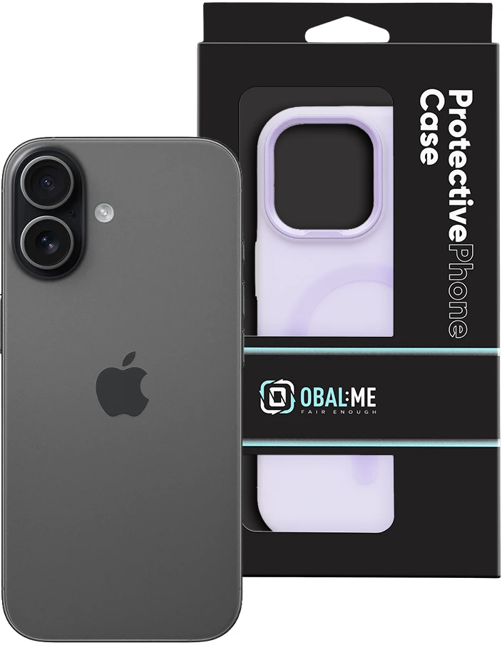 Dėklas OBAL:ME MagNetix DuoTone dangtelis Apple iPhone 17, levandų spalvos