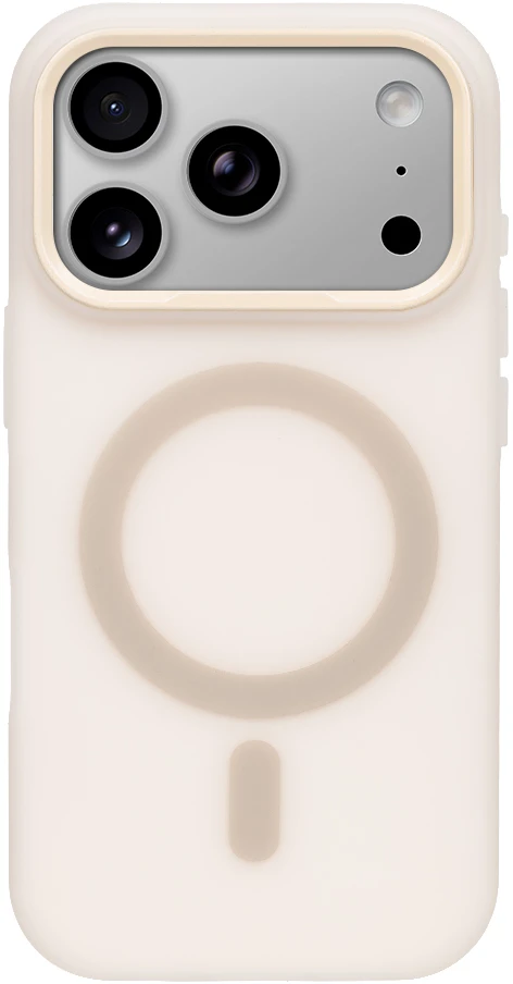 Dėklas OBAL:ME MagNetix DuoTone dangtelis Apple iPhone 18 Pro/17 Pro dramblio kaulo spalvos