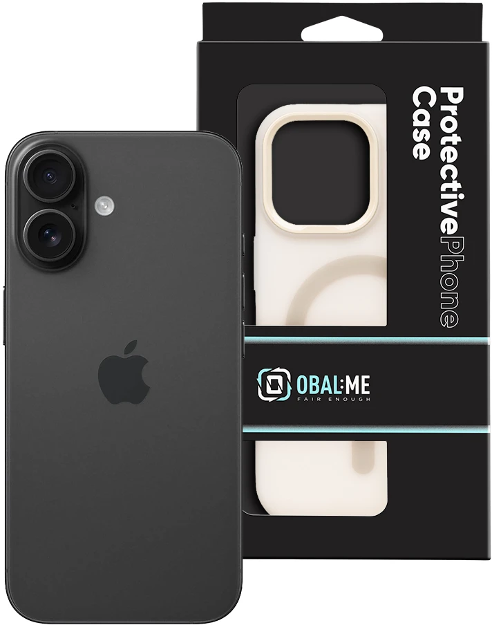Dėklas OBAL:ME MagNetix DuoTone dangtelis Apple iPhone 16 dramblio kaulo spalvos