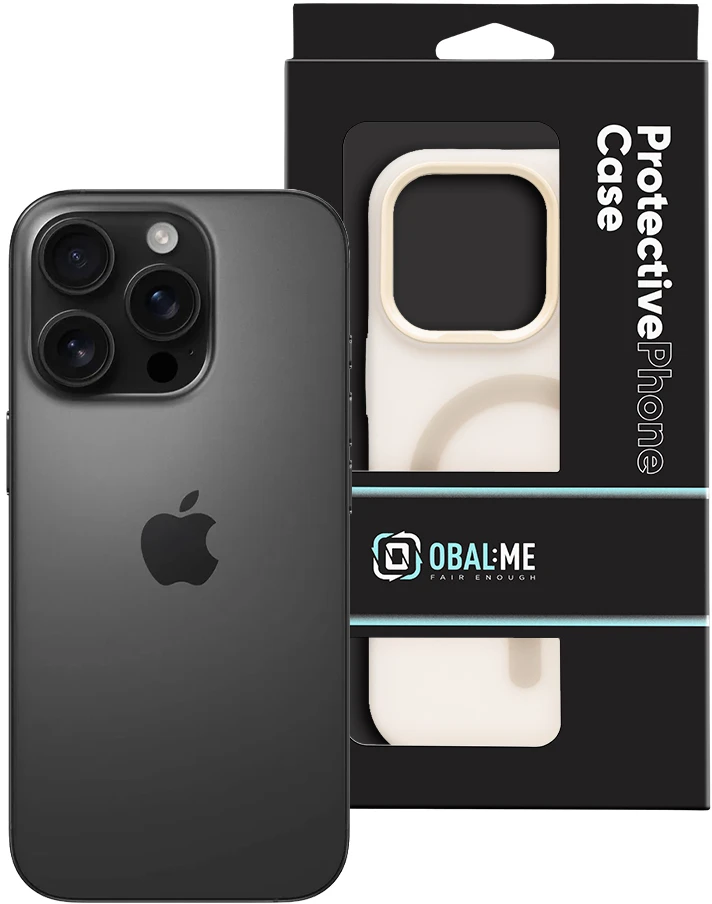 Dėklas OBAL:ME MagNetix DuoTone dangtelis Apple iPhone 16 Pro dramblio kaulo spalvos