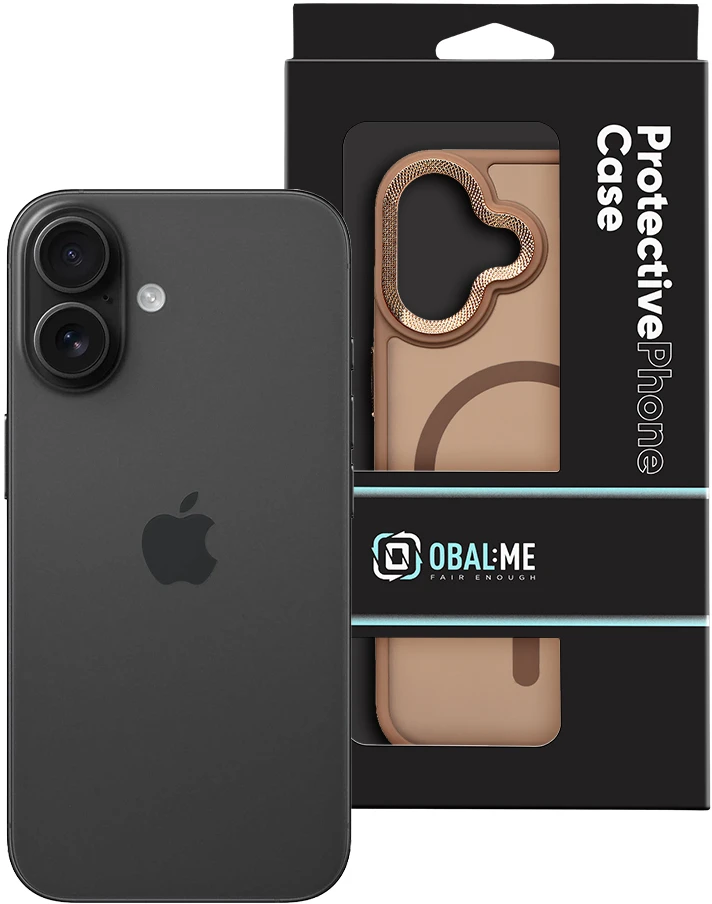 Dėklas OBAL:ME MagNetix Lumen dangtelis Apple iPhone 16, pilkos spalvos