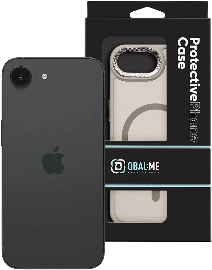 Dėklas OBAL:ME MagNetix Lumen dangtelis, skirtas Apple iPhone 16e/17e, grafito spalvos