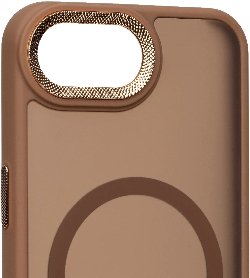 Dėklas OBAL:ME MagNetix Lumen dangtelis, skirtas Apple iPhone 16e/17e, pilkai rudos spalvos