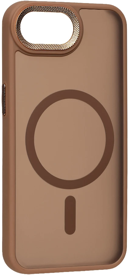Dėklas OBAL:ME MagNetix Lumen dangtelis, skirtas Apple iPhone 16e/17e, pilkai rudos spalvos