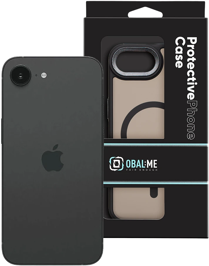 Dėklas OBAL:ME MagNetix Lumen dangtelis, skirtas Apple iPhone 16e/17e, onikso spalvos