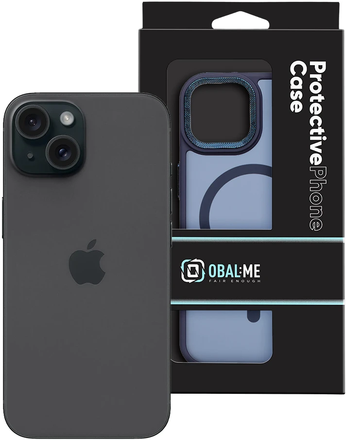 Dėklas OBAL:ME MagNetix Lumen dangtelis Apple iPhone 15 tamsiai mėlynas