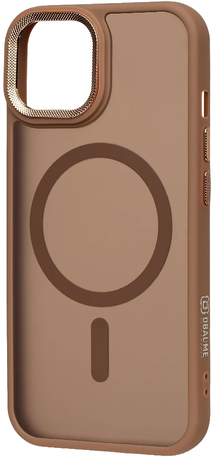 Dėklas OBAL:ME MagNetix Lumen dangtelis Apple iPhone 15, rusvos spalvos