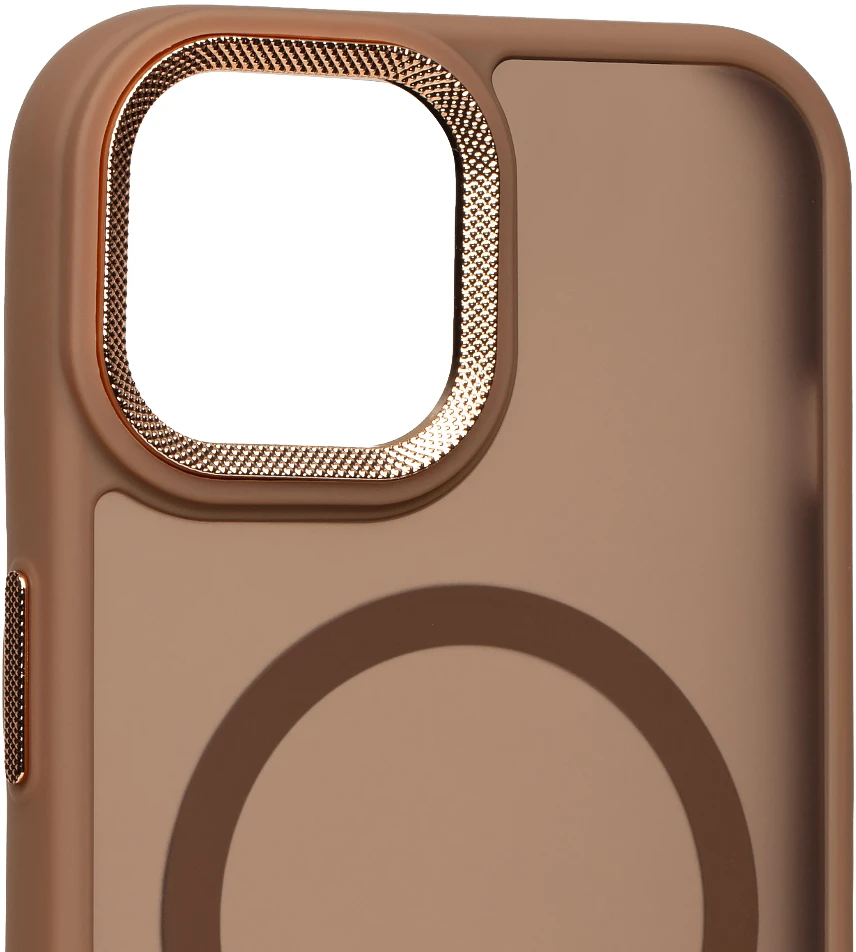 Dėklas OBAL:ME MagNetix Lumen dangtelis Apple iPhone 15, rusvos spalvos