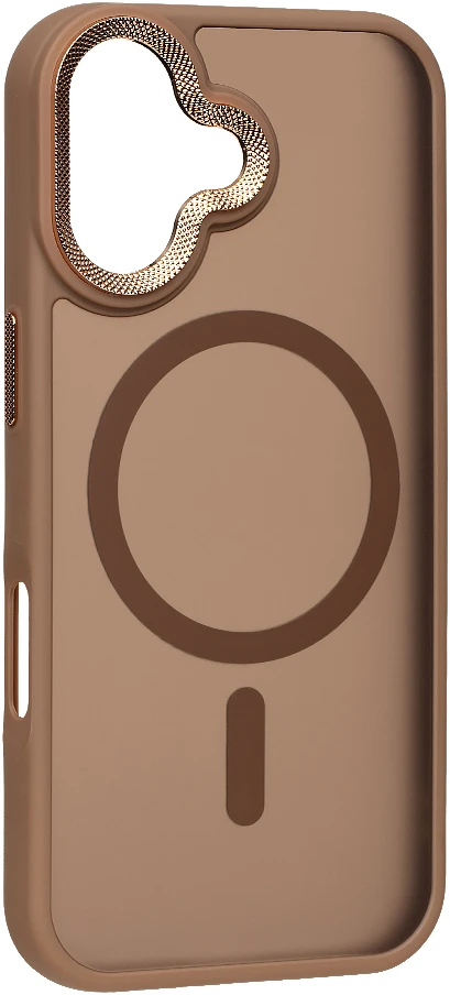 Dėklas OBAL:ME MagNetix Lumen dangtelis Apple iPhone 17 pilkai rudos spalvos