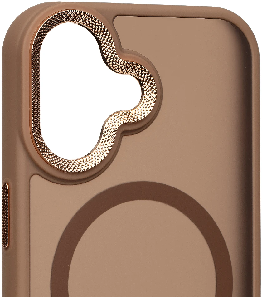 Dėklas OBAL:ME MagNetix Lumen dangtelis Apple iPhone 17 pilkai rudos spalvos