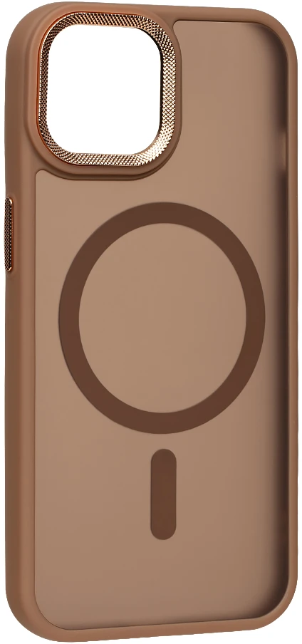 Dėklas OBAL:ME MagNetix Lumen dangtelis Apple iPhone 15, rusvos spalvos