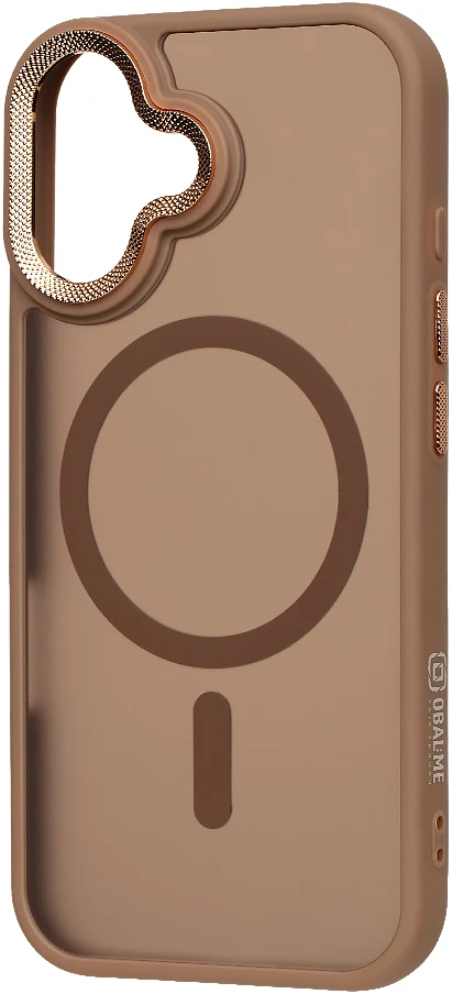 Dėklas OBAL:ME MagNetix Lumen dangtelis Apple iPhone 17 pilkai rudos spalvos