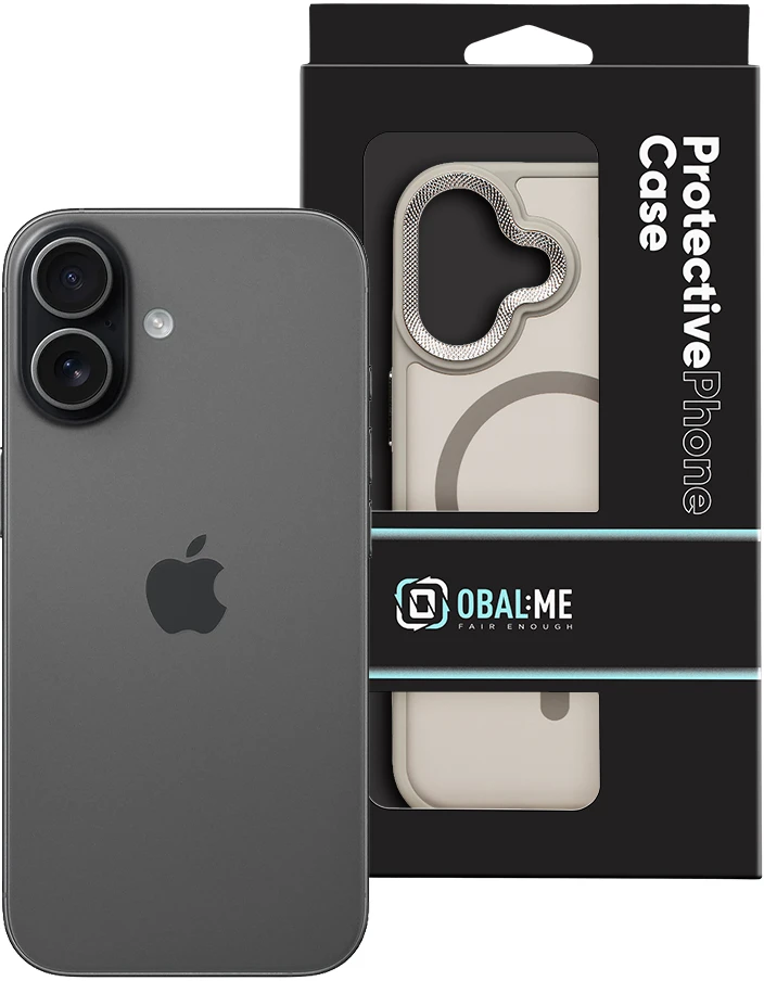 Dėklas OBAL:ME MagNetix Lumen dangtelis Apple iPhone 17 grafito spalvos