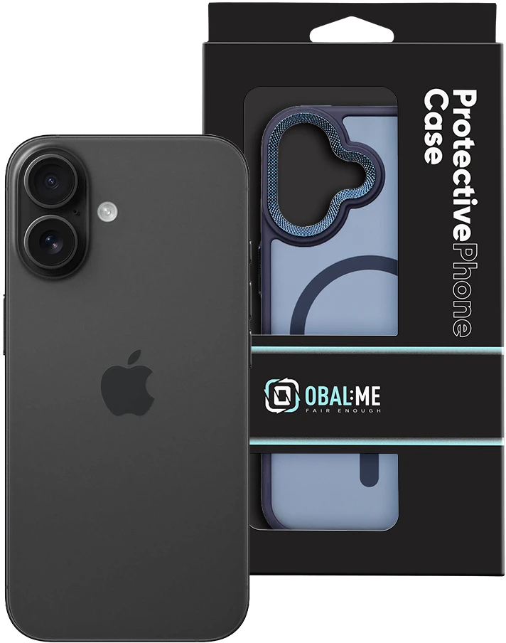 Dėklas OBAL:ME MagNetix Lumen dangtelis, skirtas Apple iPhone 16, tamsiai mėlynas