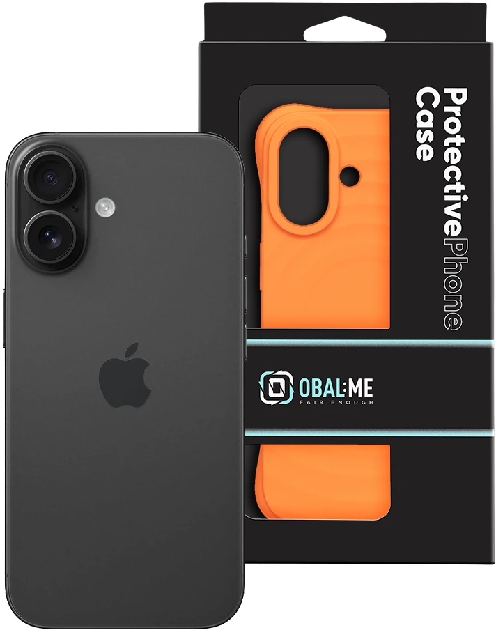 Dėklas OBAL:ME MagNetix Orbit Cover for Apple iPhone 16 Oranžinis