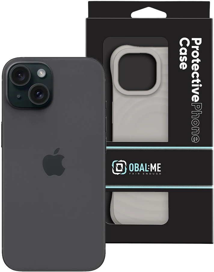 Dėklas OBAL:ME MagNetix Orbit dangtelis Apple iPhone 15, pilkas