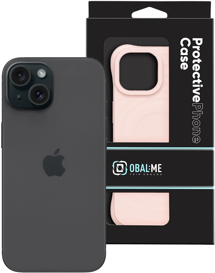 Dėklas OBAL:ME MagNetix Orbit dangtelis, skirtas Apple iPhone 15, rožinis