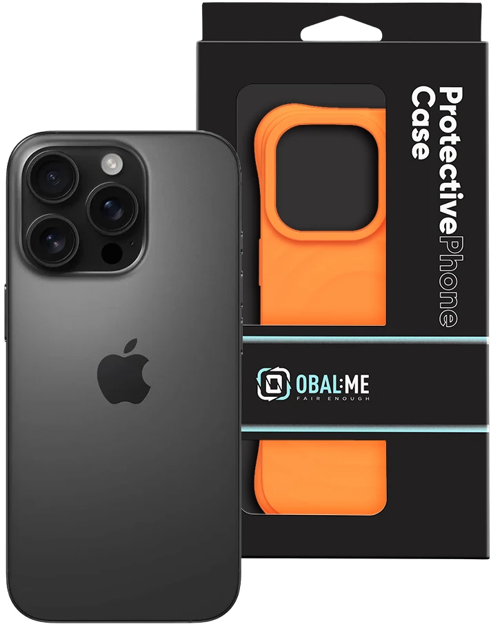 Dėklas OBAL:ME MagNetix Orbit dangtelis Apple iPhone 16 Pro oranžinis