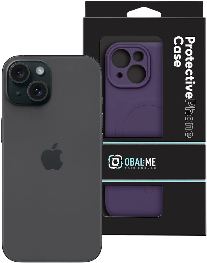 Dėklas OBAL:ME MagNetix Sculpt Cover for Apple iPhone 15 Plum Violetinė