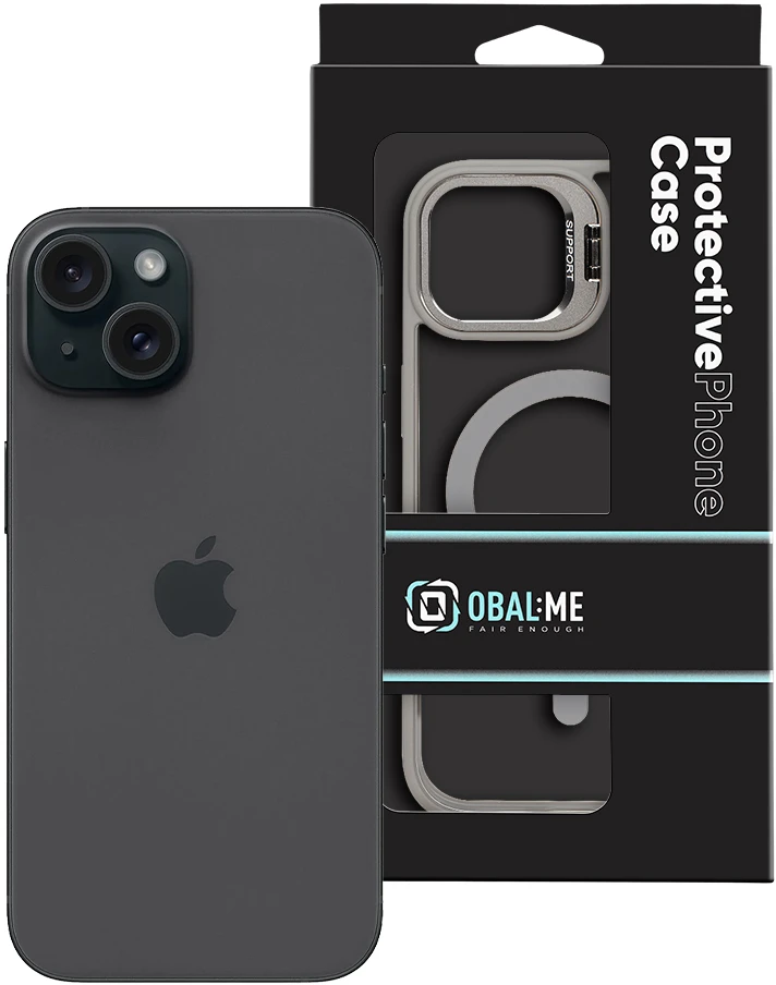 OBAL:ME MagNetix Versa dėklas, skirtas iPhone 15, pilkas