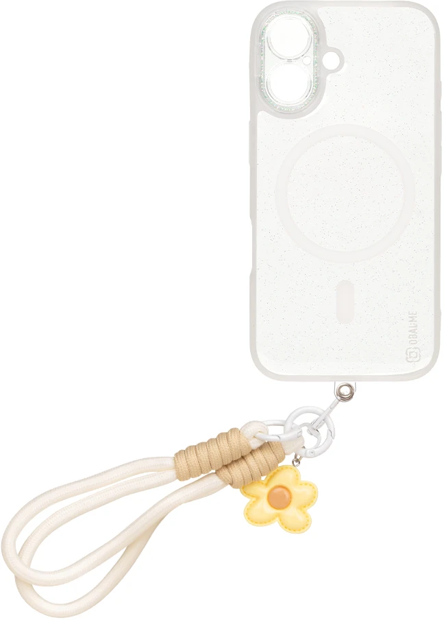 Dėklas OBAL:ME MagNetix Wrist Cover for Apple iPhone 16 Crystal