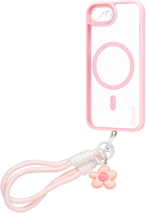 Dėklas OBAL:ME MagNetix Wrist Cover for Apple iPhone 16e/17e Blossom